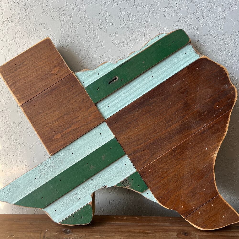 Hemlock and Heather Wood Numbered‎ Texas Wall Decor Art